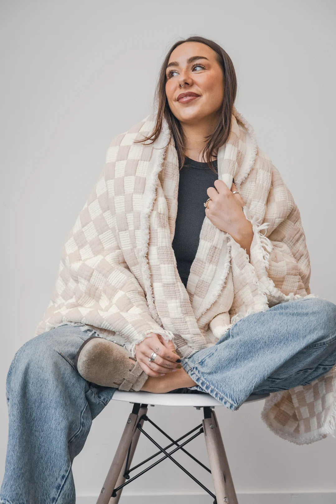 Tofino Towel Co. The Check Quilted Throw