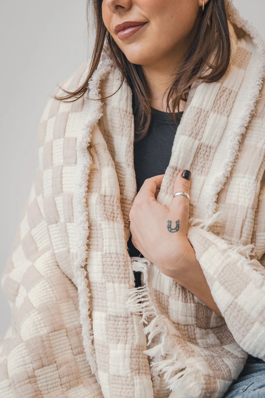 Tofino Towel Co. The Check Quilted Throw
