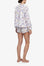 The Sleep Shirt Gathered Neck Top and Classic Short Set - Summer Floral