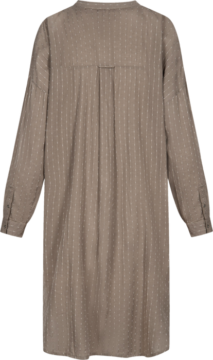 Gai & Lisva Oline Cotton Shirt Dress - Taupe
