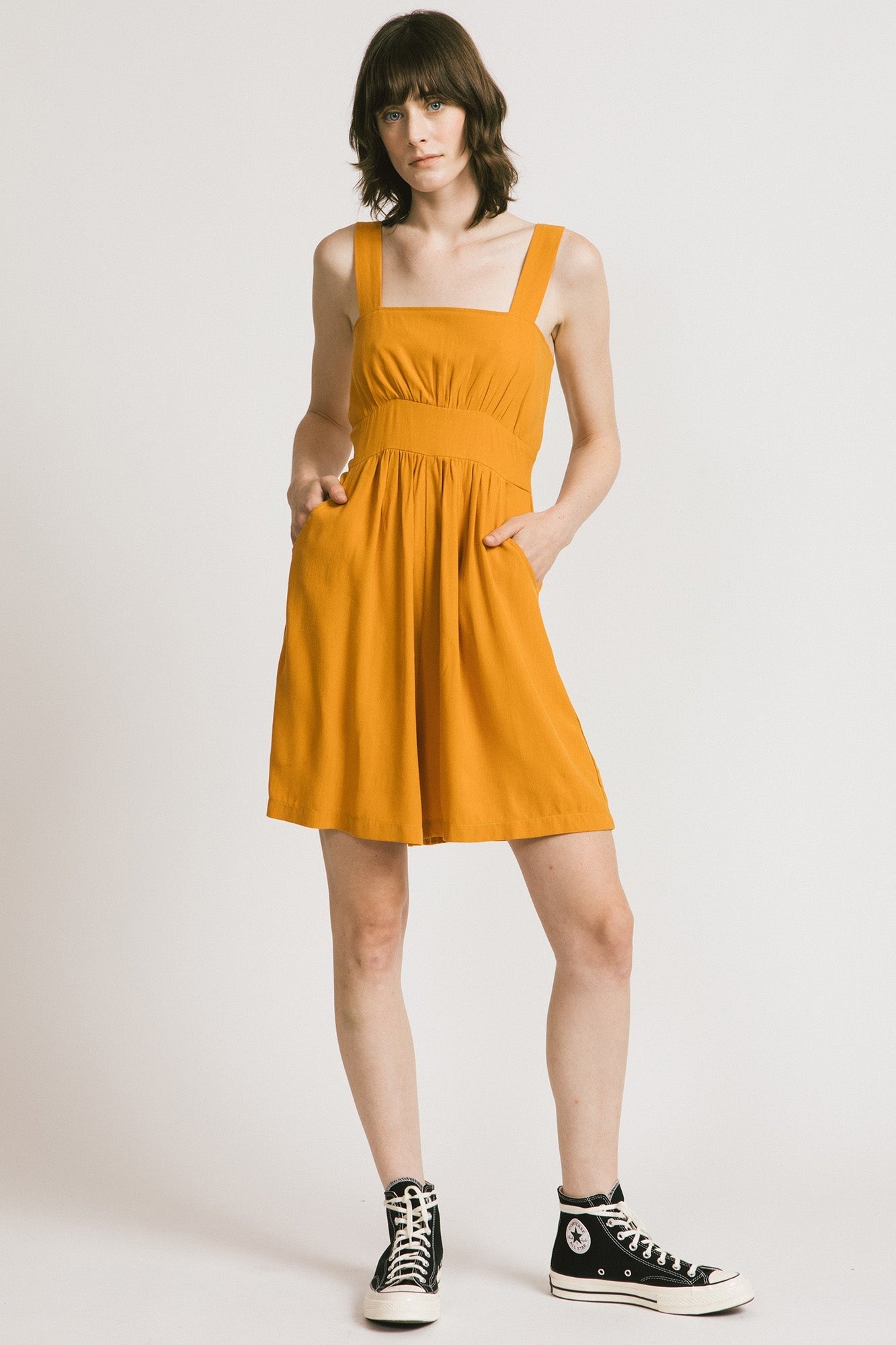 Amalfi Romper - Saffron