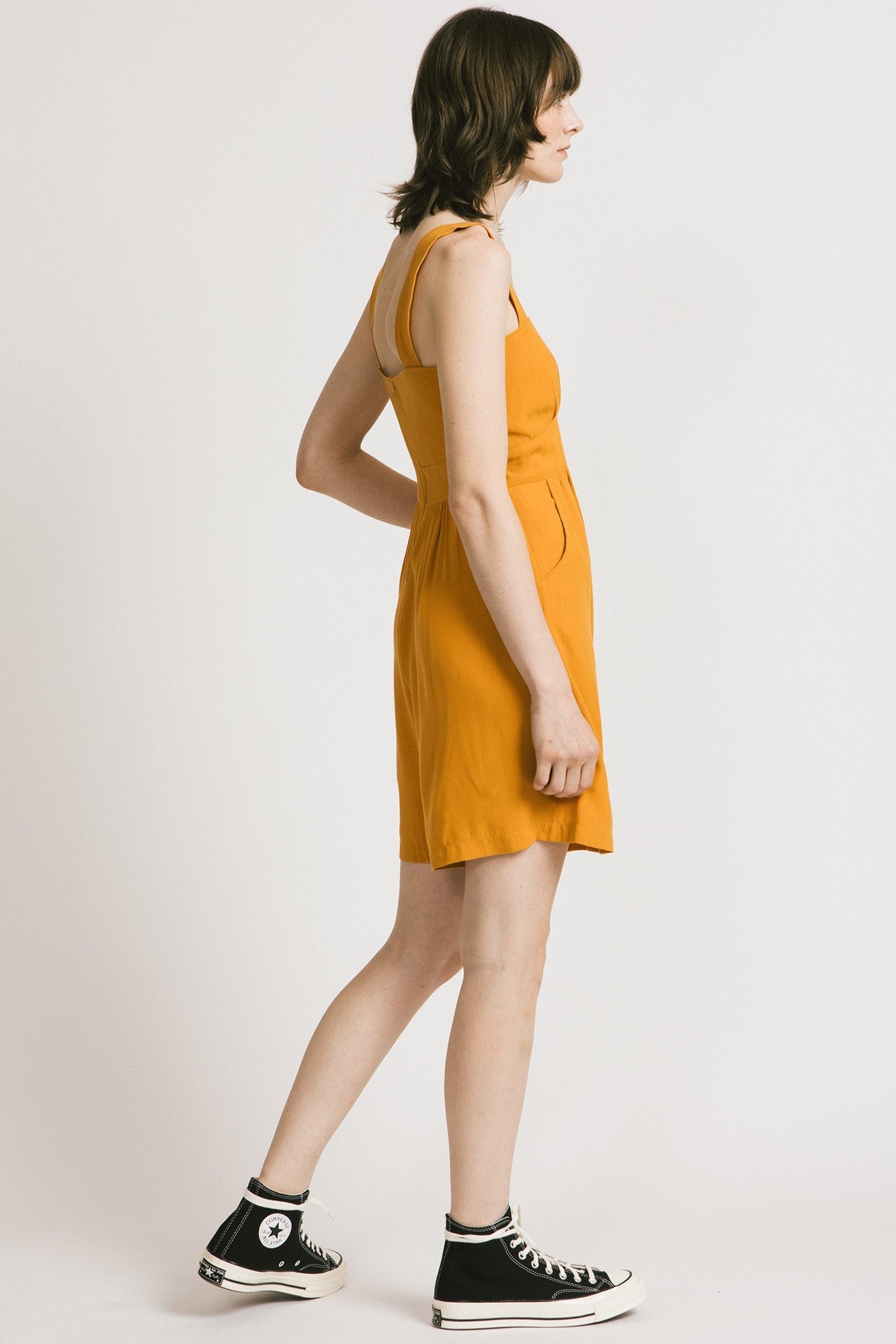 Amalfi Romper - Saffron