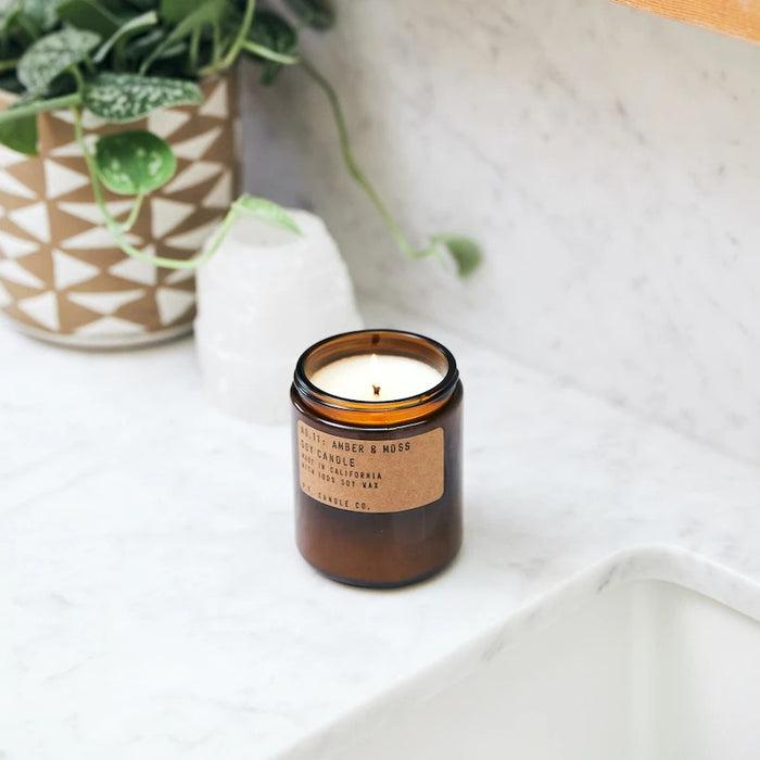 P.F. Candle Co. Amber & Moss– 7.2 oz Soy Candle