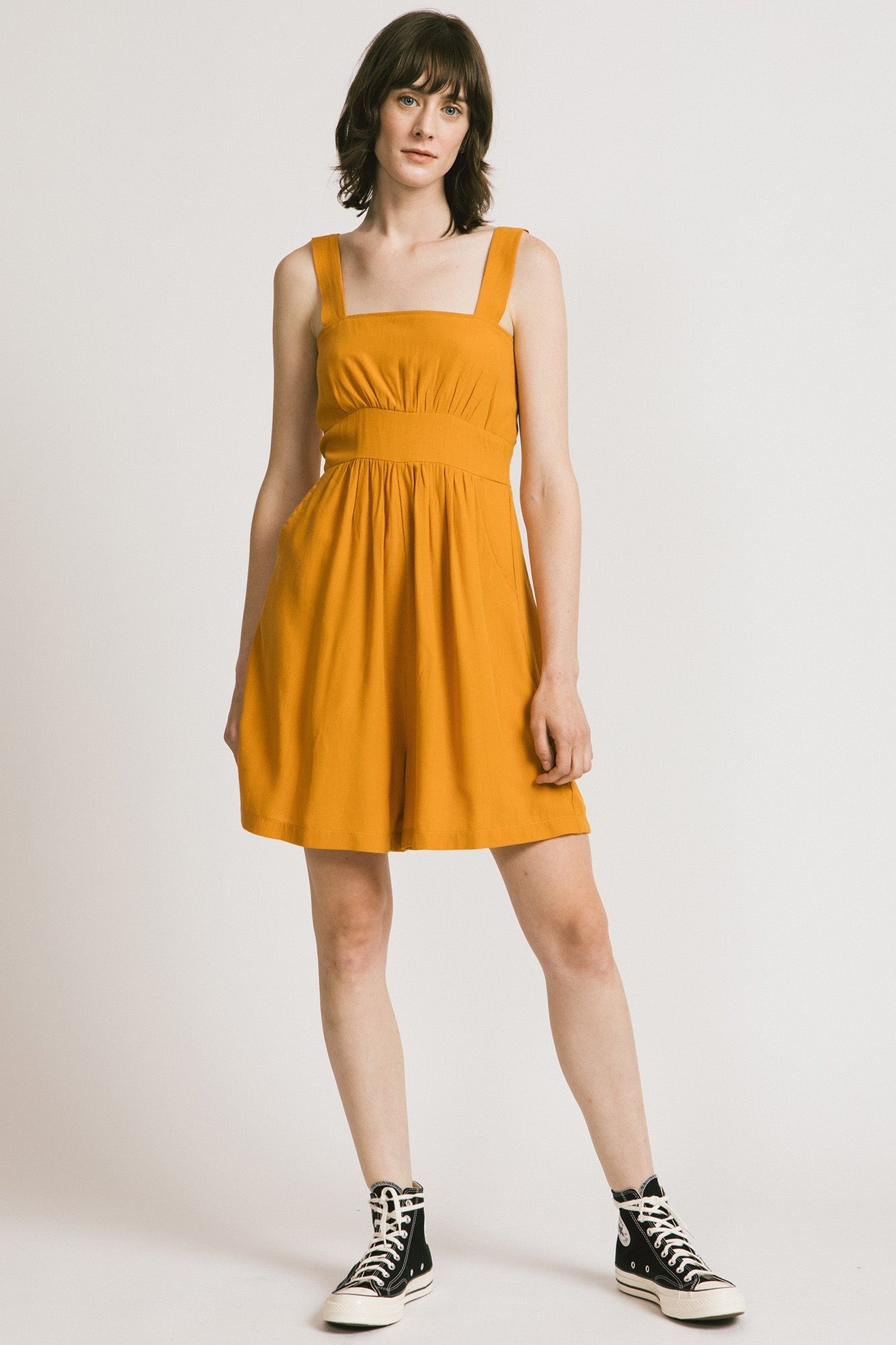 Amalfi Romper - Saffron