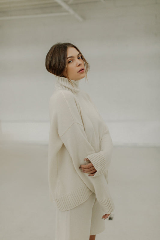 Barefoot Nomad Organic Cashmere Poncho Sweater