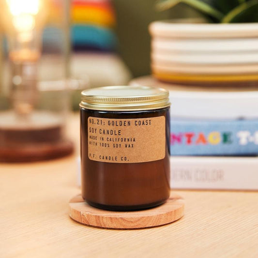 P.F. Candle Co. Golden Coast – 7.2 oz Soy Candle
