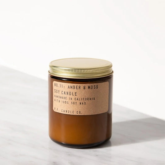 P.F. Candle Co. Amber & Moss– 7.2 oz Soy Candle