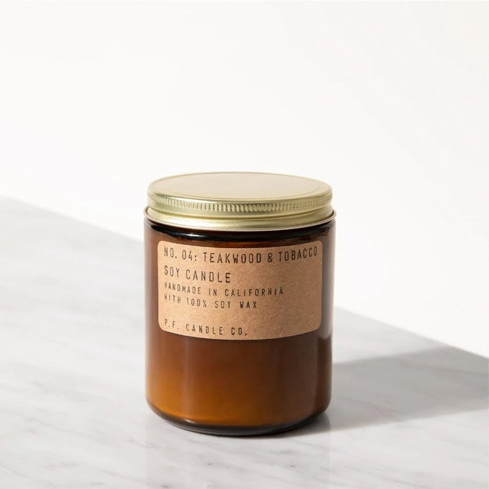 P.F. Candle Co. Teakwood & Tobacco– 7.2 oz Soy Candle