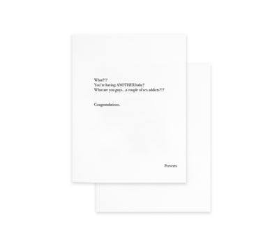 Cardideology Greeting Card - Perverts