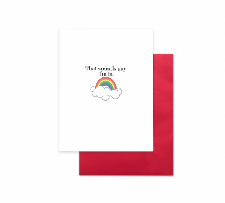 Cardideology Greeting Card - I'm In