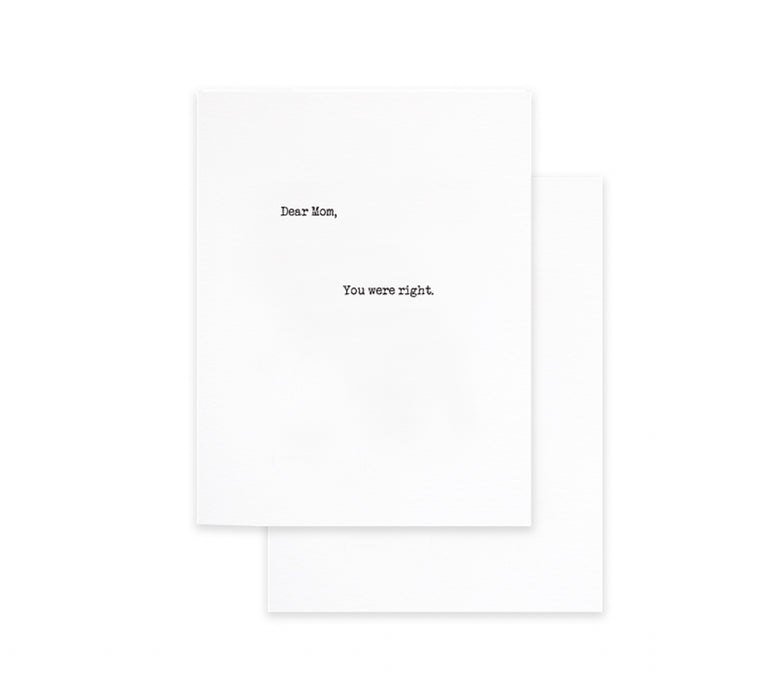 Cardideology Greeting Card - You Were Right